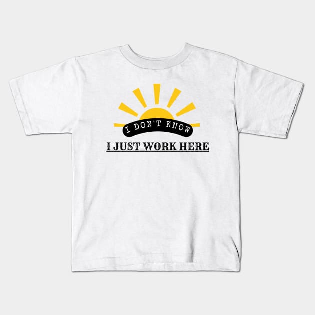 Safe for Work Shirt Kids T-Shirt by DayOffCatalog
